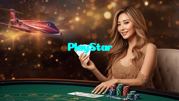 PlayStar casino presented on mobile device in Pakistan with slots and live games